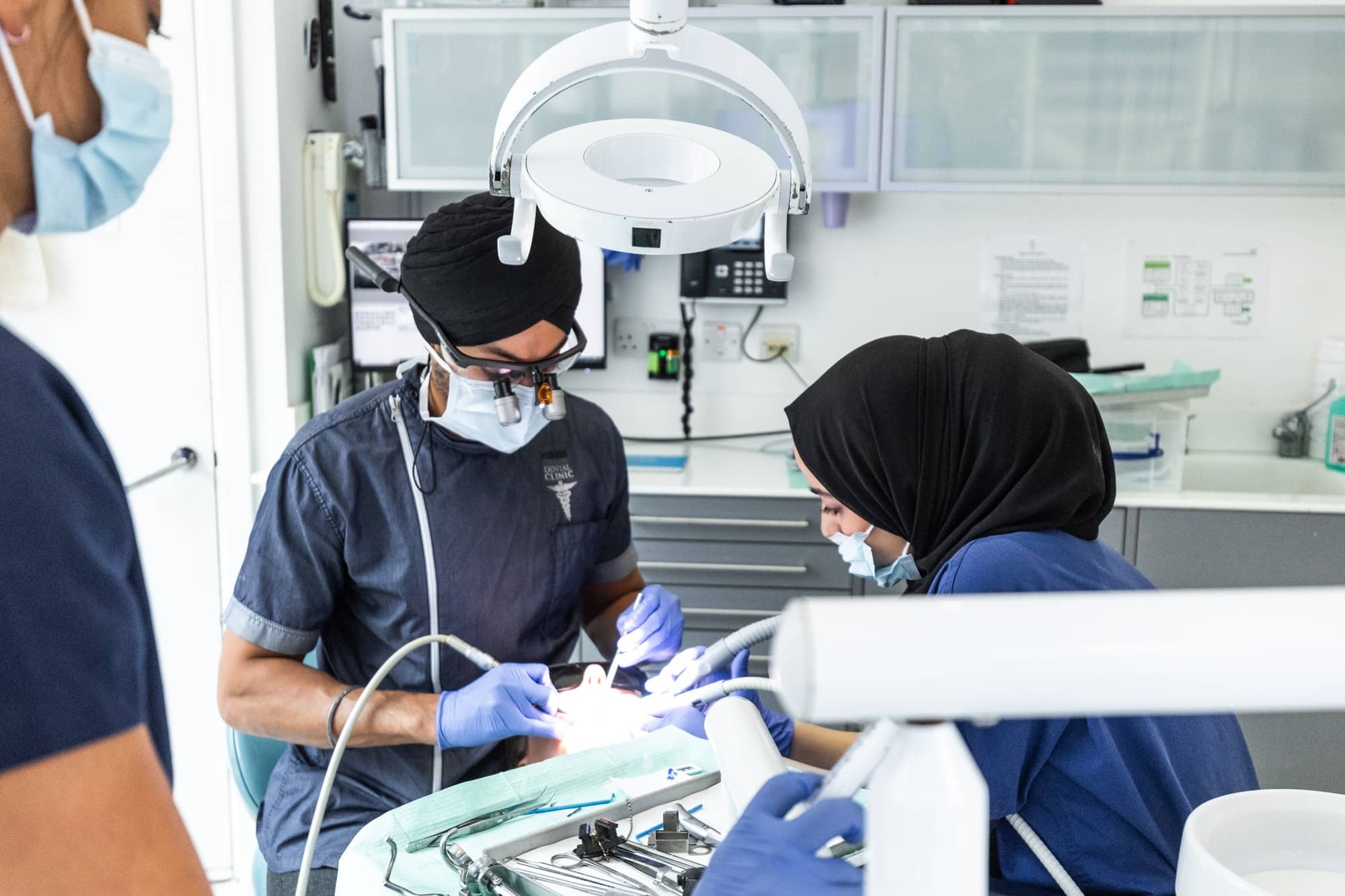 Treatment in progress at Hermes London Dental Clinic